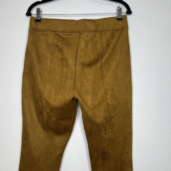 Old Navy STEVIE Caramel Brown Faux Suede Stretchy Pull On Leggings Sz M - Picture 10 of 13